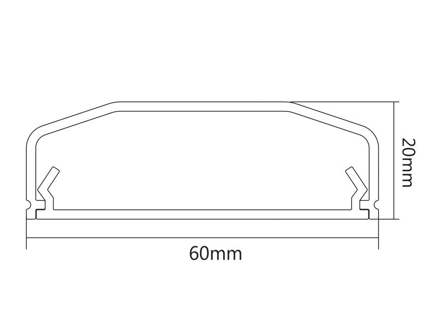 Organiseur de fil de câble 60x20x750mm Maclean MC-693 B