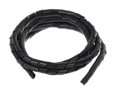 Cache pour câbles Maclean MCTV-687 B (20,4*22mm) spirale noire 3m