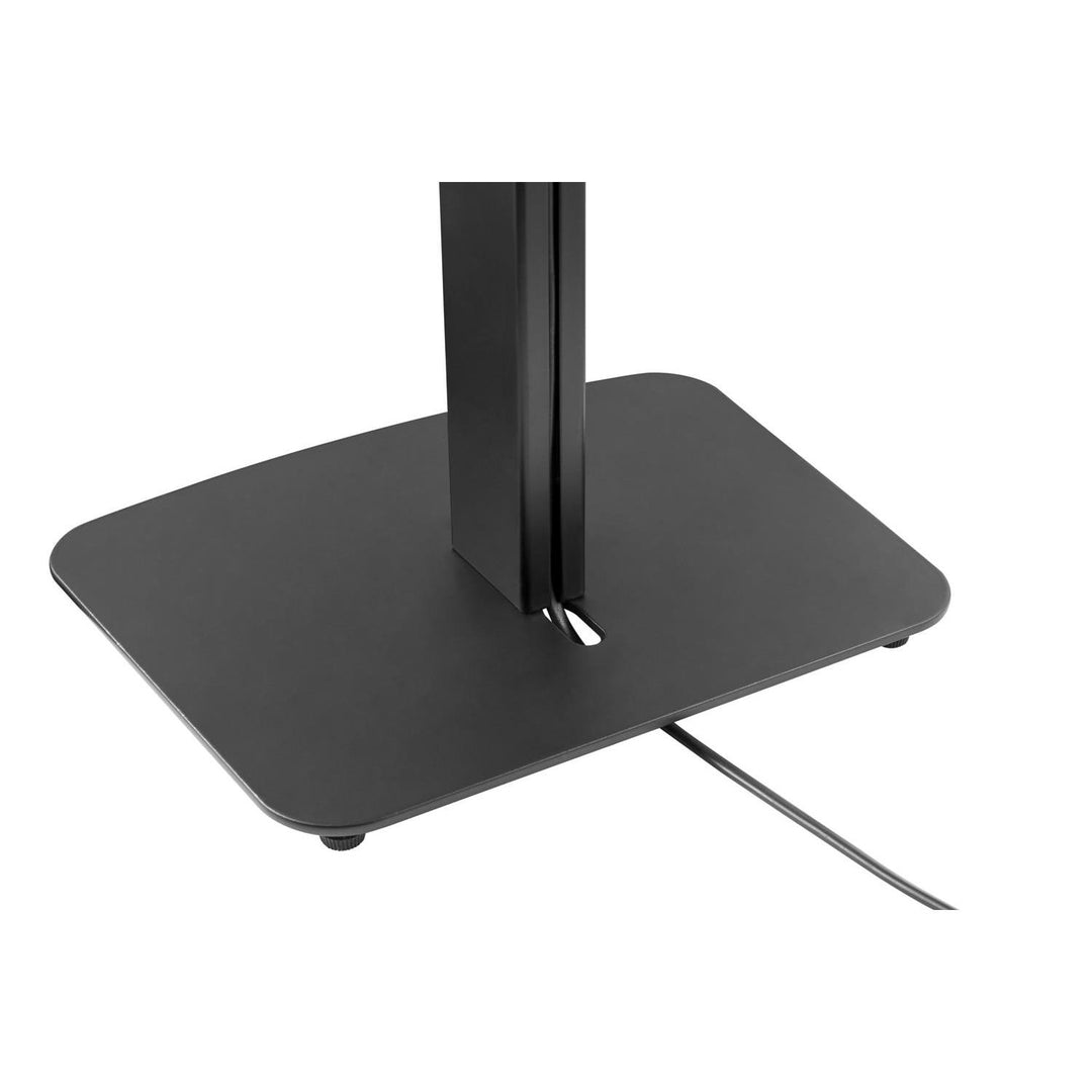 Maclean MC-896 Speaker Floor Stand Compatible with Sonos One and One SL Stand with Cable Management Holder Height Adjustable from 70 to 127 cm