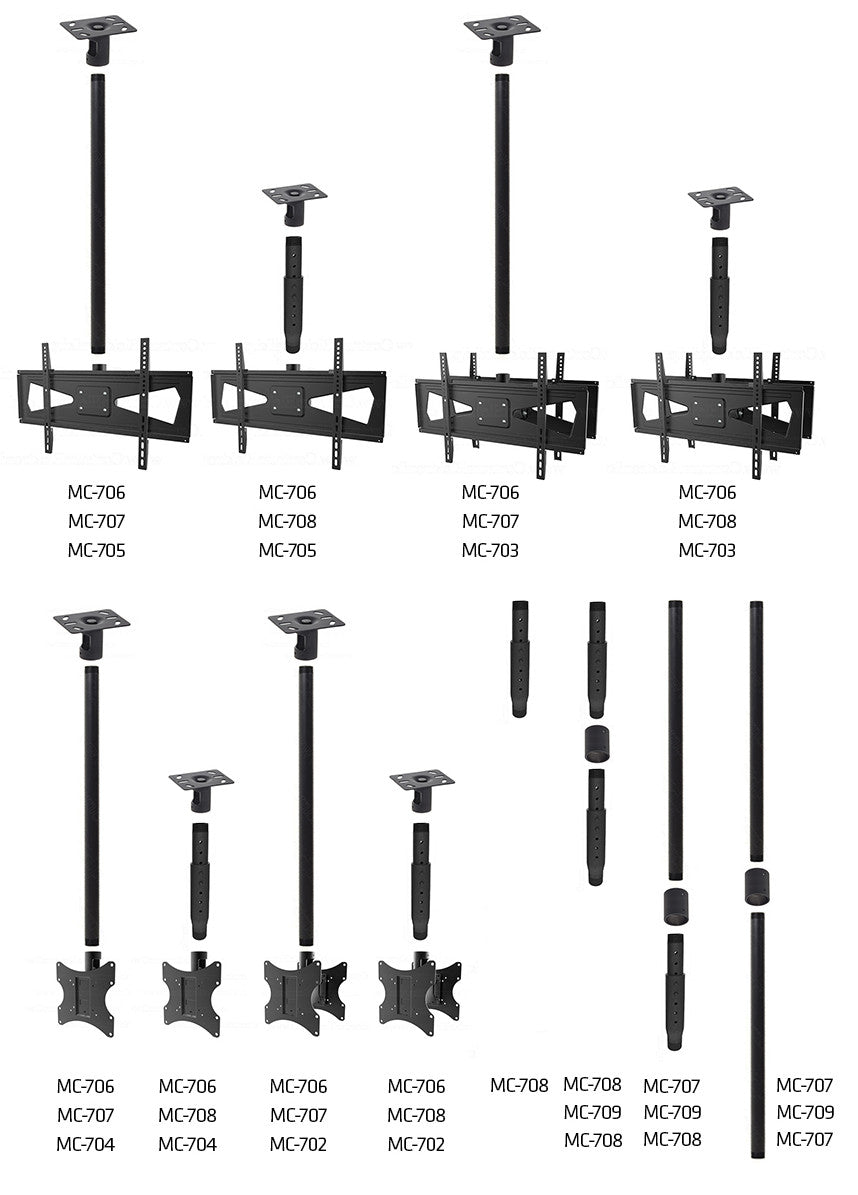 Ceiling Mounting Bracket - for installations on flat roof with load ca ...
