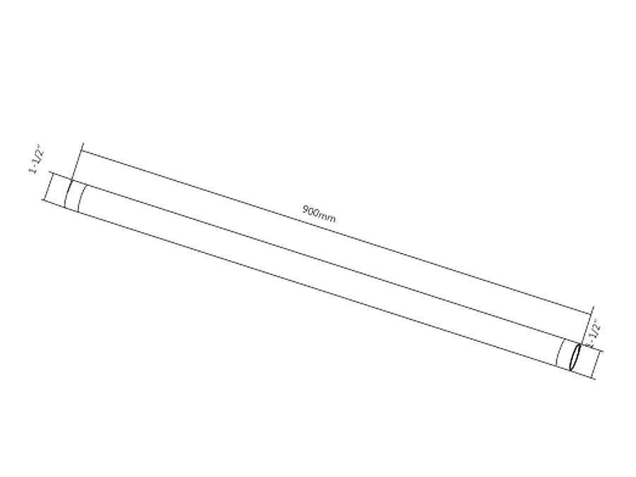 Maclean MC-707 50 kg aluminium verlengstuk voor de tv-beugel