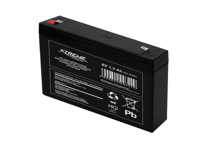 Loodzuur Gel Batterij 6V 1,3Ah Xtreme Onderhoudsvrij