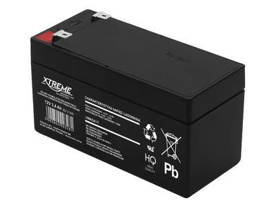 Xtreme 12V 3.4Ah Oplaadbare AGM Gel Batterij Onderhoudsvrije Lekvrije UPS Alarm Backup Golf Cart Rit Op