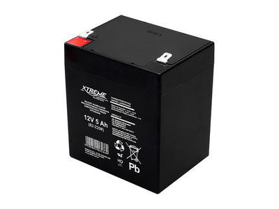 Batteria al Gel 12V 5Ah Xtreme Senza Manutenzione Allarme AGM Giocattoli