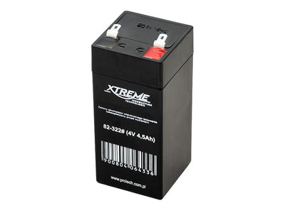 Batería de Gel Plomo Ácido 4V 4,5Ah Xtreme UPS Sin Mantenimiento ZSV Systems Alarma