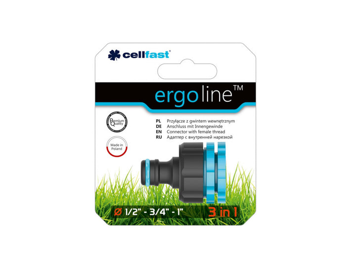 Cellfast Ergo Line Conexión con rosca hembra  1/2", 3/4" y 1"