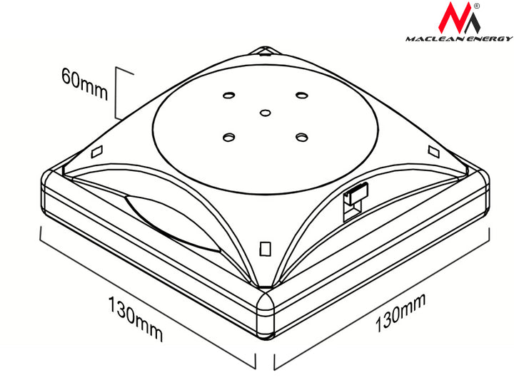 MacLean MCE124 Garten Solar Parasol LED LAMP -Dämmerung zum Morgengrauen Sensor