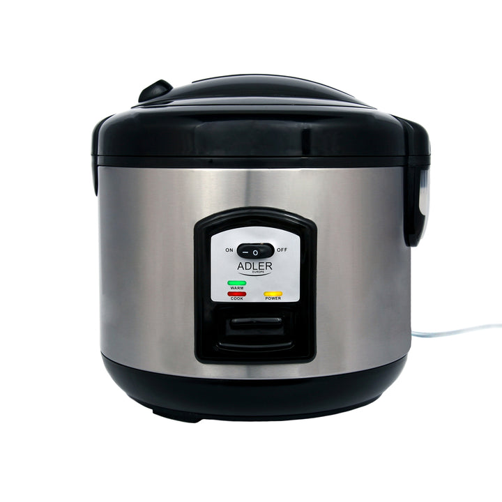 Adler AD6406 Cuociriso - 1,5 L 1000 W con misurino, cucchiaino, ciotola e colino