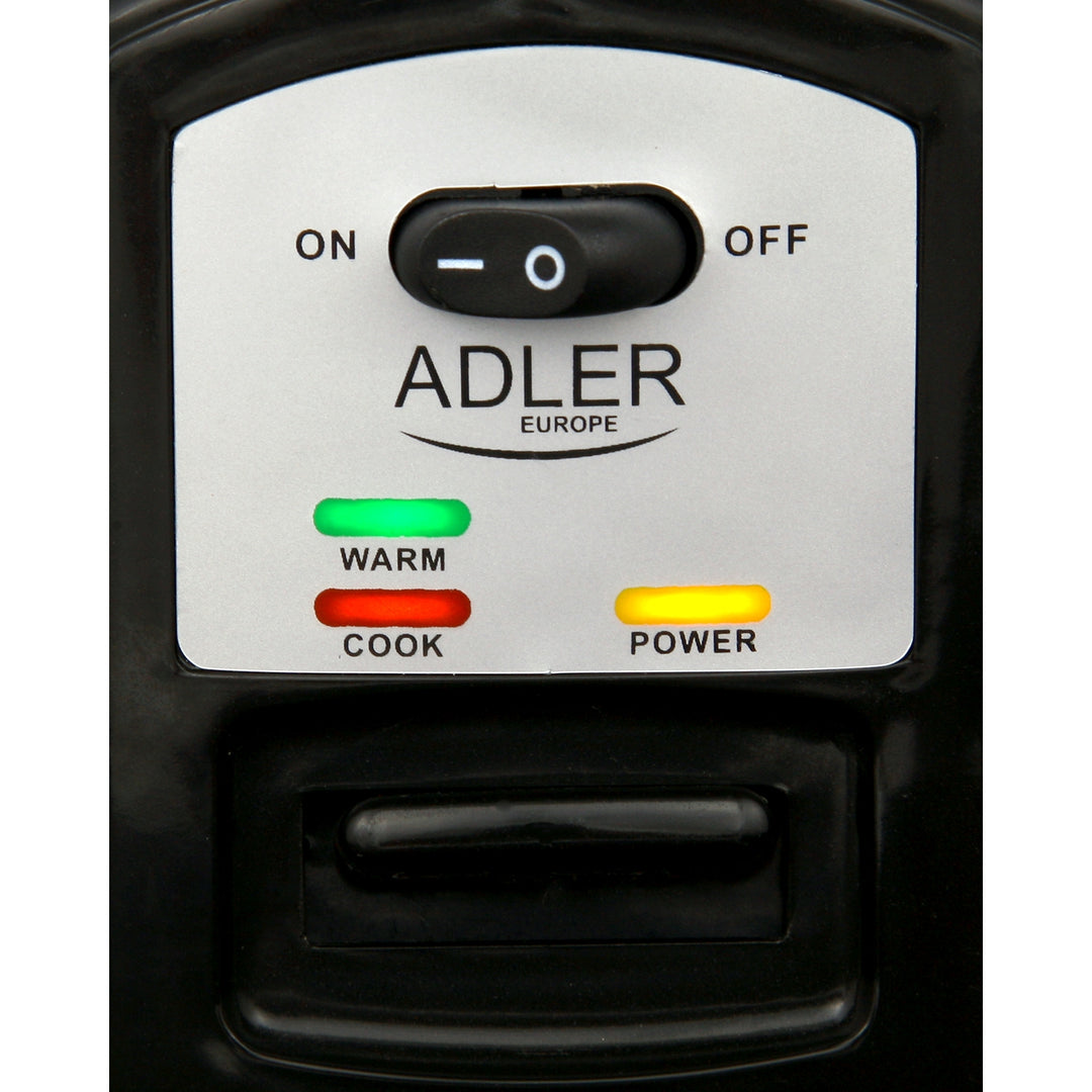 Adler AD6406 Cuociriso - 1,5 L 1000 W con misurino, cucchiaino, ciotola e colino