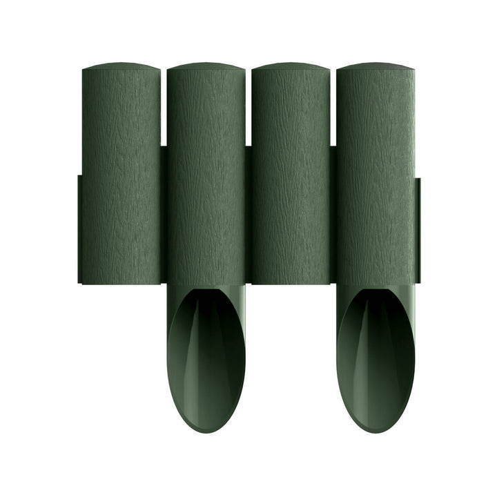 Palissade de jardin plastique effet bois Cellfast 2,3 m vert