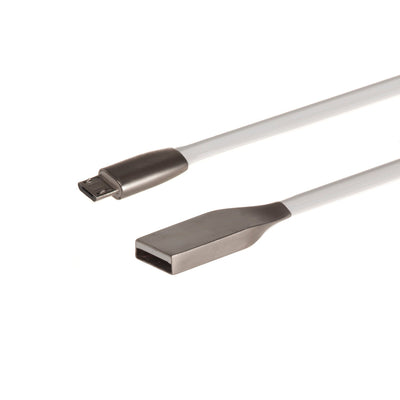 Maclean MCTV-833 W USB 2.0 Tipo A micro USB Tipo B Cable plano Carga Alta velocidad de transferencia de datos 1 m