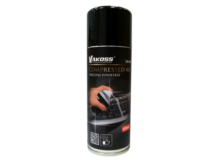 Spray de limpieza de aire comprimido de 400 ml para limpiar lugares inaccesibles Vakoss