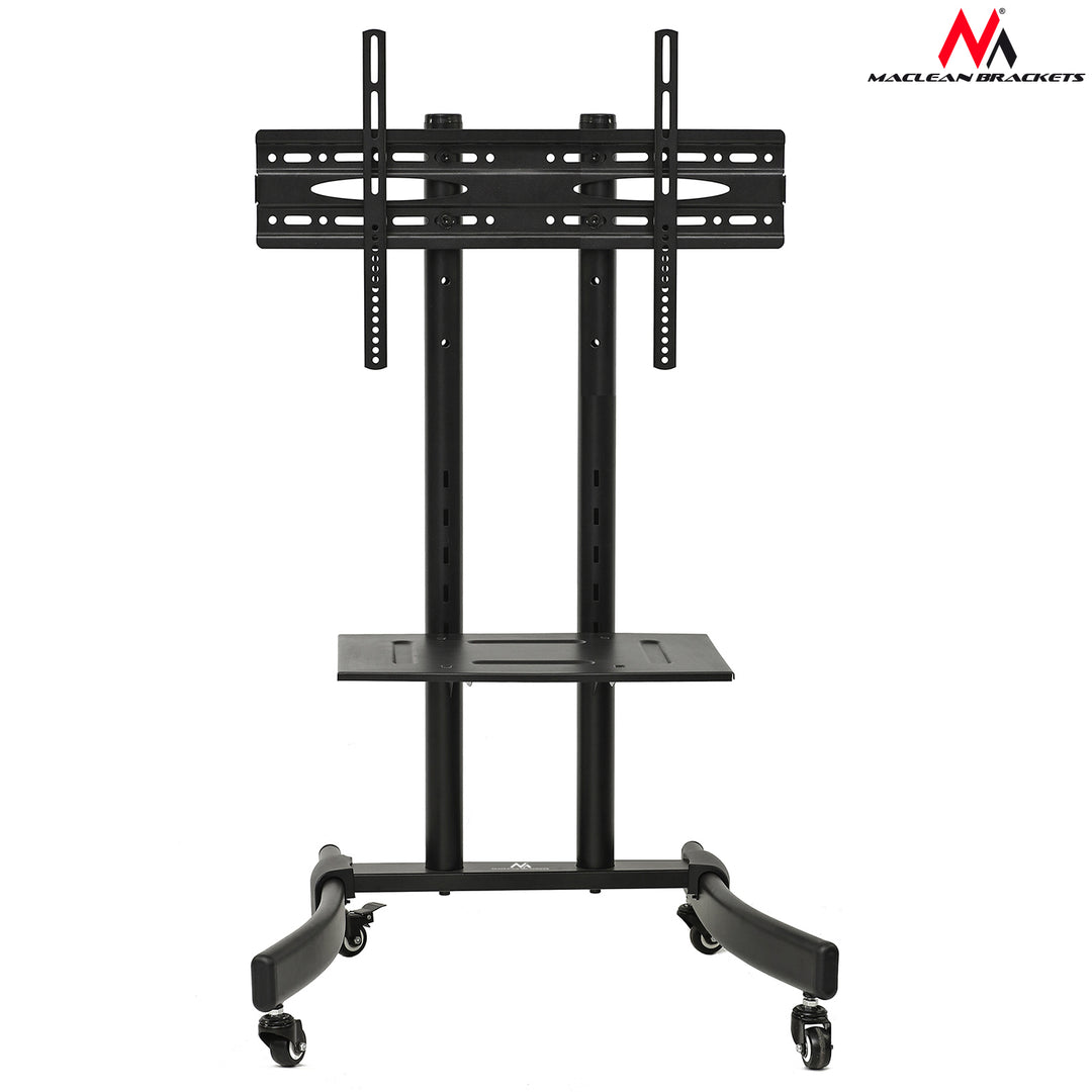 Maclean MC-739 Professionele Mobiele Tv Trolley met Bracket Max. 40 kg 32 "-65" inch Zwart