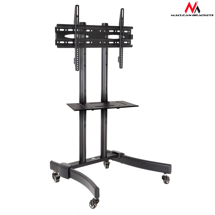 Maclean MC-739 Professionele Mobiele Tv Trolley met Bracket Max. 40 kg 32 "-65" inch Zwart