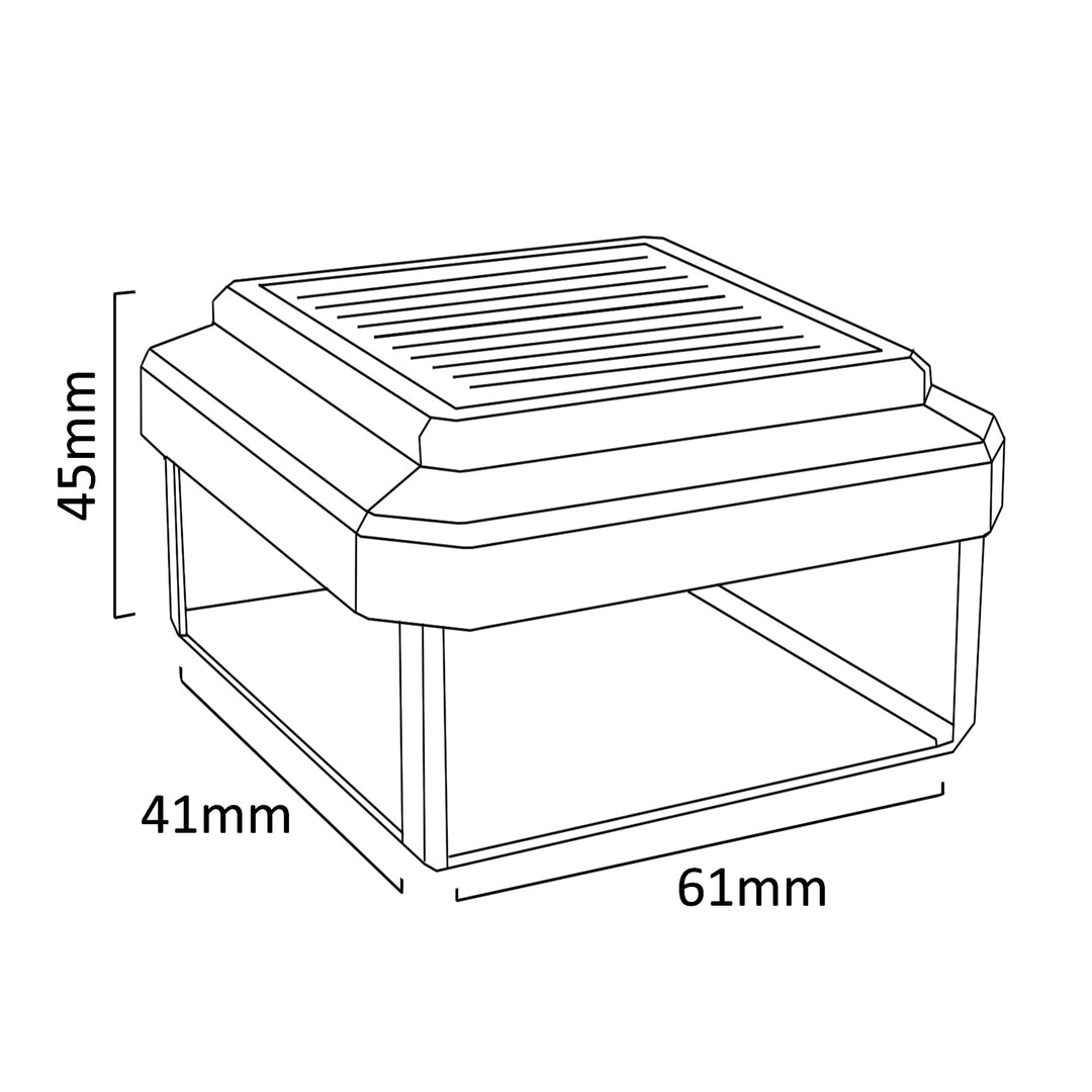 LED 60*40 solar post lamp GreenBlue model GB125