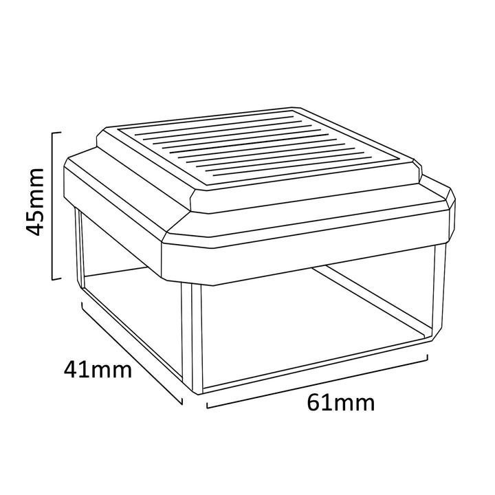 LED 60*40 solar post lamp GreenBlue model GB125