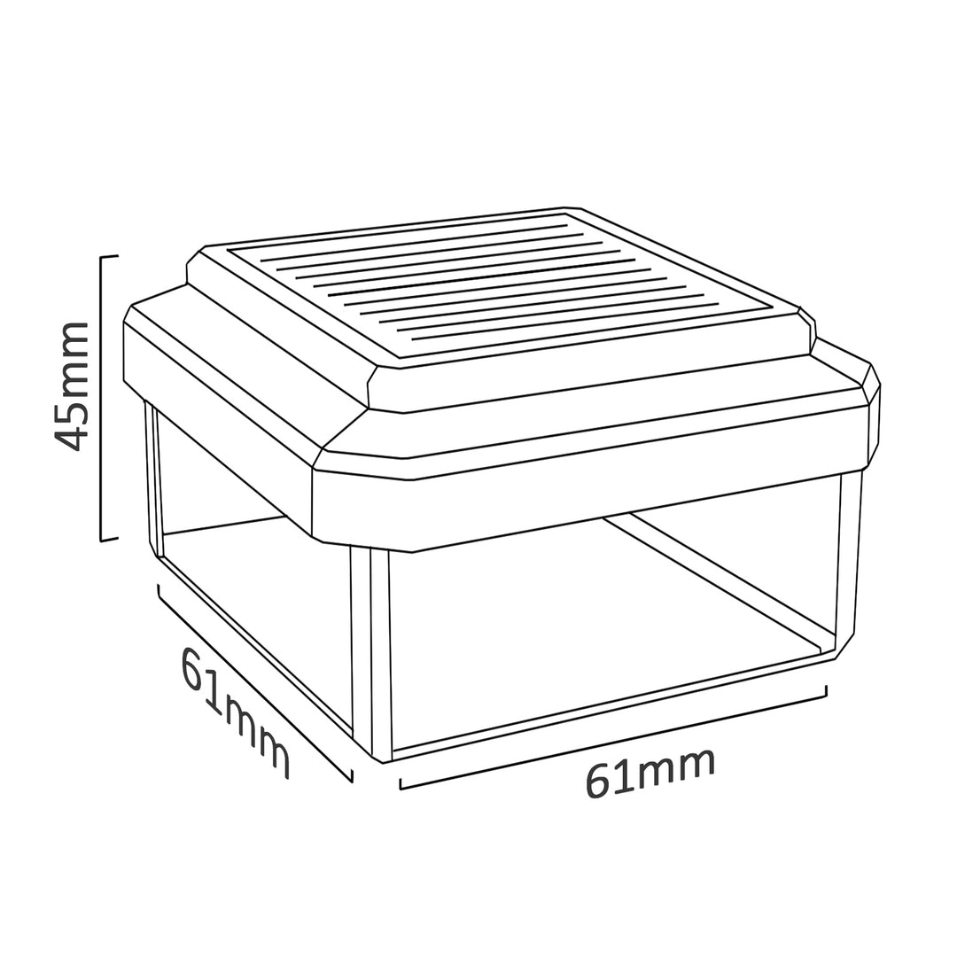 GreenBlue 60*60 LED zonne post lamp model GB126