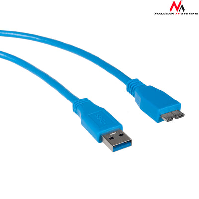 Maclean MCTV-587 USB 3.0 Male A microUSB Male B 1,5 m kabel Opladen Snelle gegevensoverdracht
