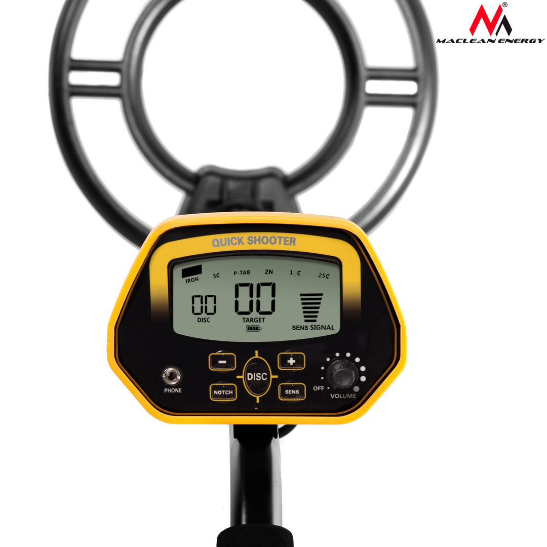 Maclean Energy MCE993 Metal Detector Waterproof Search Coil LCD Coins Jewelery Gold