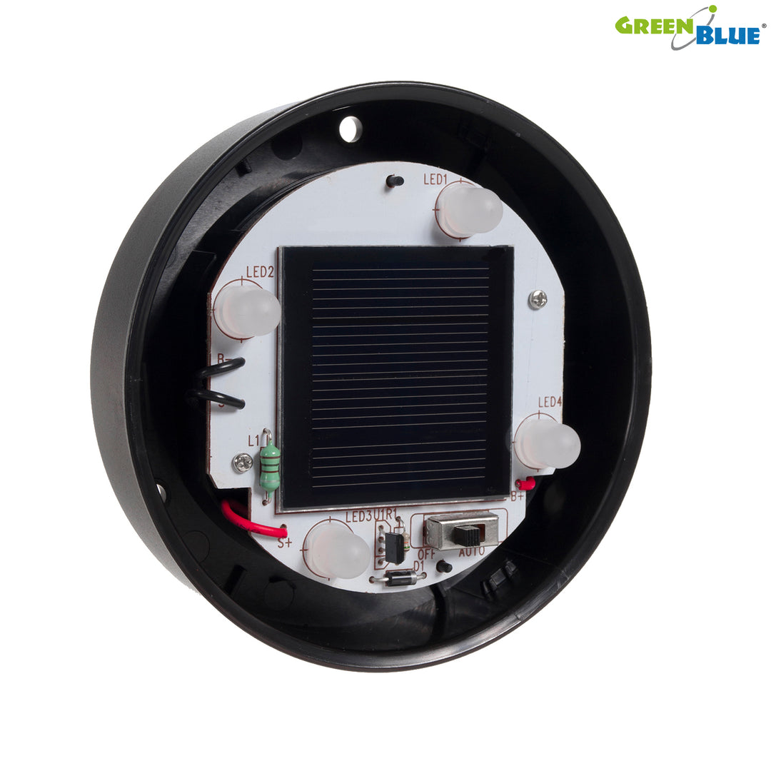 GreenBlue solar freestanding garden lamp, 20x20x53cm sphere, white LED, GB123