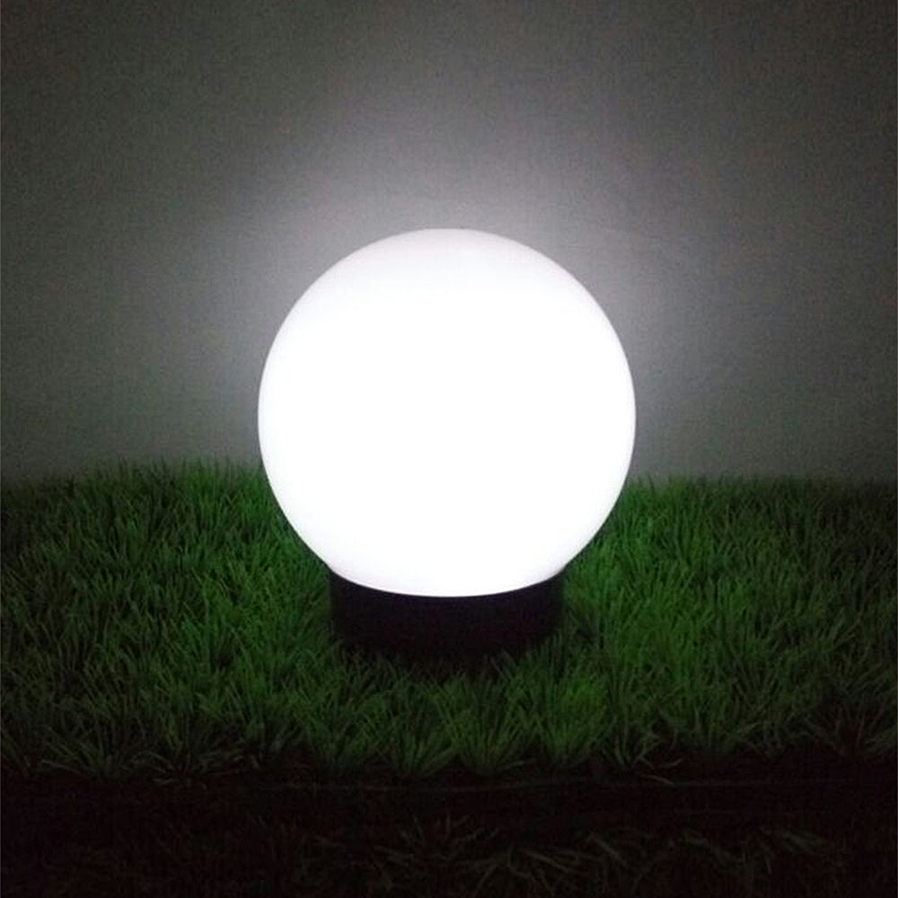 GreenBlue solar freestanding garden lamp, 20x20x53cm sphere, white LED, GB123