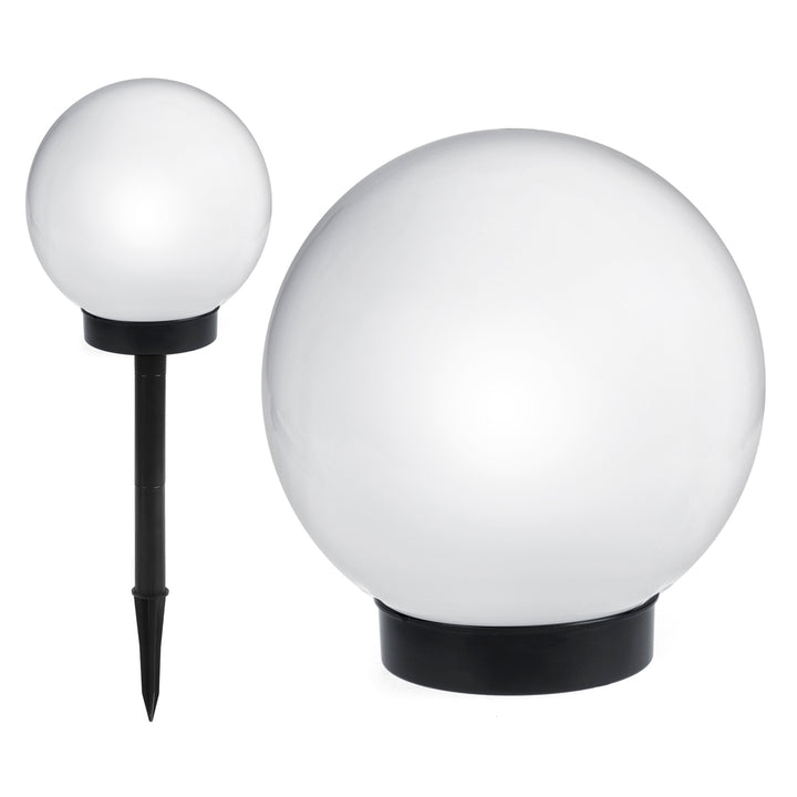 GreenBlue solar freestanding garden lamp, 20x20x53cm sphere, white LED, GB123