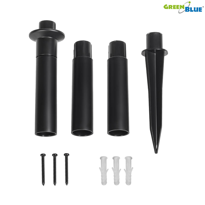 Lampada da giardino LED Solar LED da appoggio GB167 sfere 30x30x63cm, LED a colori