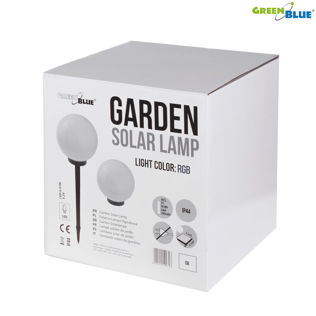 Lampada da giardino LED Solar LED da appoggio GB167 sfere 30x30x63cm, LED a colori