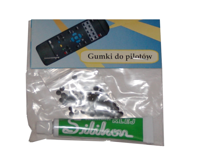Key repair kit for remote controls together with the glue