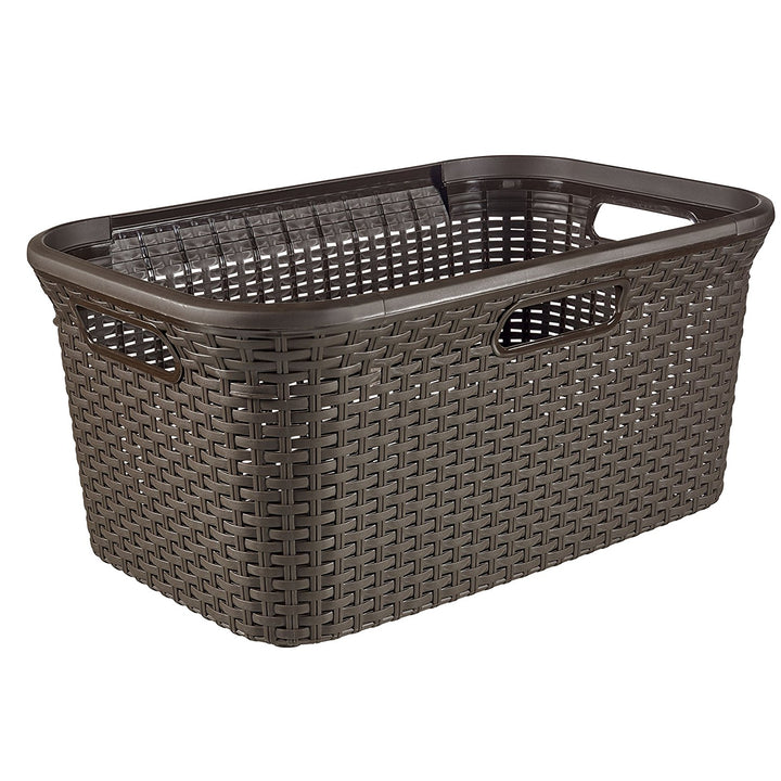 Panier Curver Natural Style 45L, marron foncé