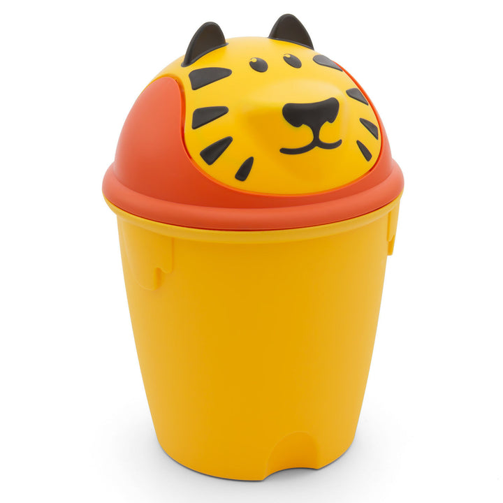 Curver 155181 Waste Bin Trash Can 12L Lion Kids Child's Room Lightweight Lid Cover