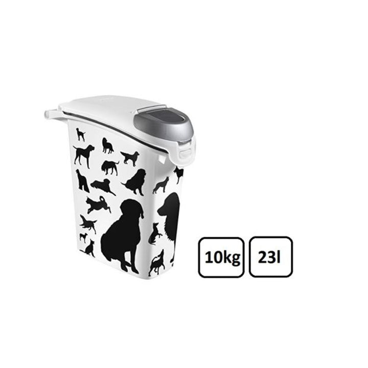 Curver 210341 Voedselcontainers Hond Huisdier Dierenvoer Opslag Handvat Deksel Sluiting 10Kg 27L