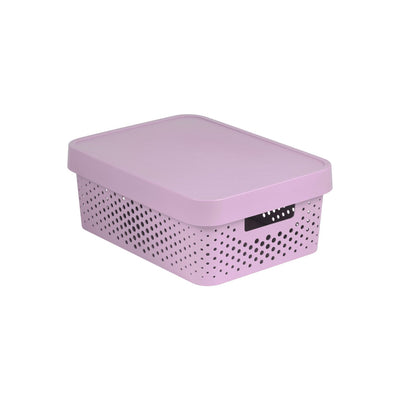 Curver Infinity 11L Openwork Contenitore con Lid Pink