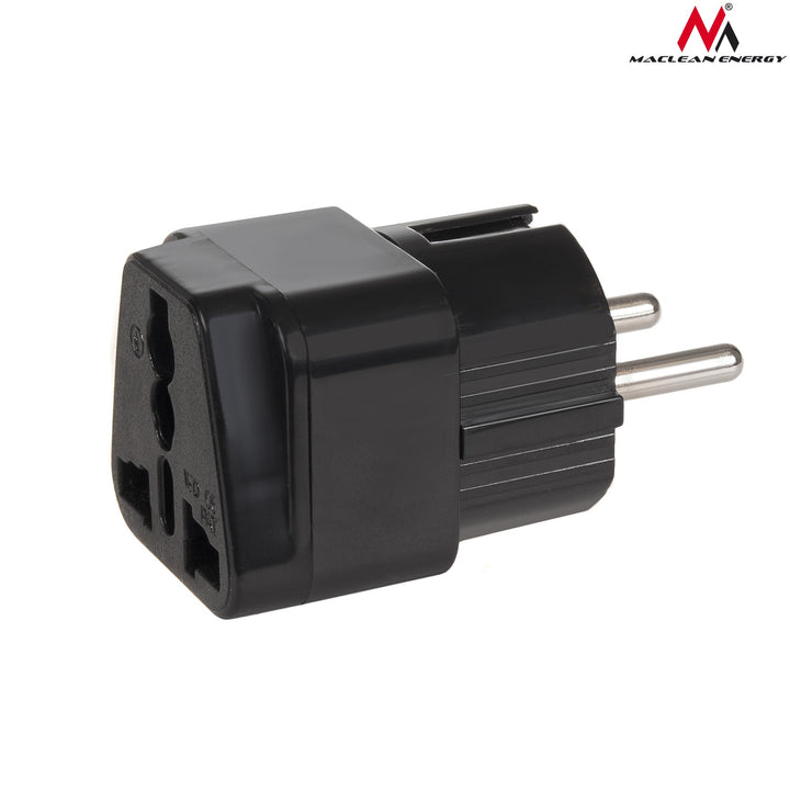 Maclean Energy Reise Adapter UK / GB auf EU Universal Schuko Stecker England Deutschland Euro