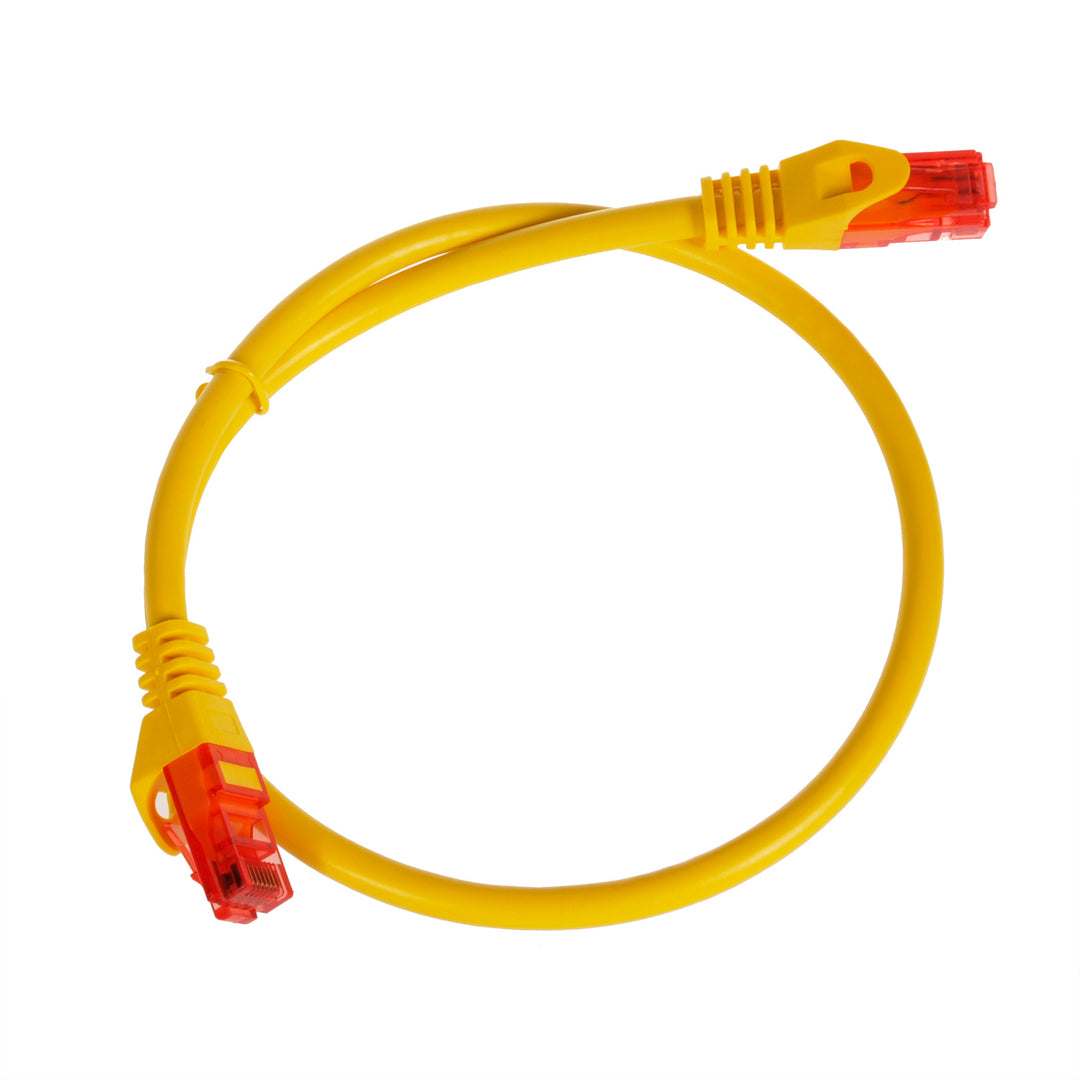 RÉSEAU DE CÂBLE LAN NET. ETHERNET RJ45 UTP CAT6 0.5M Maclean MCTV-300 Y