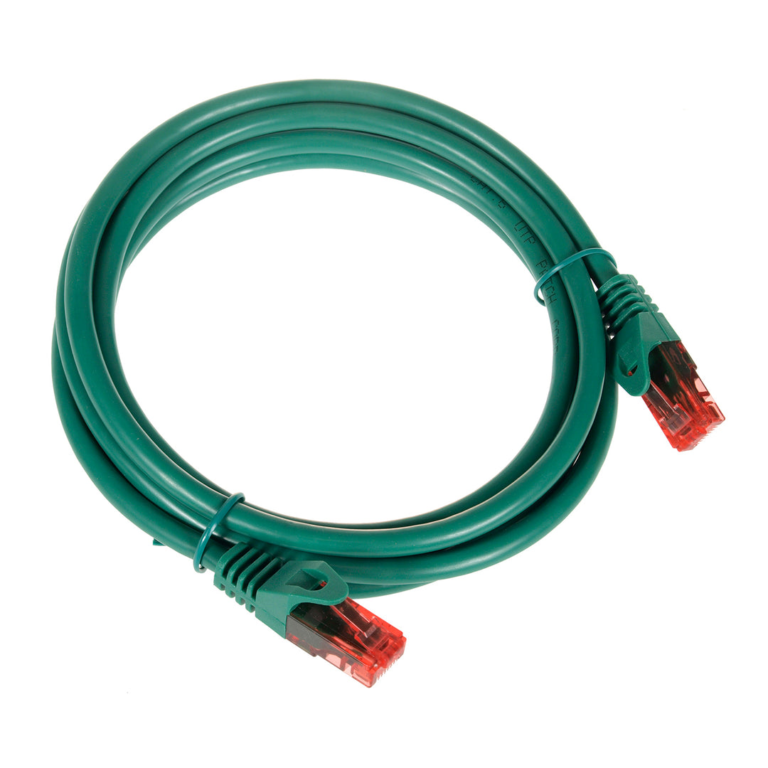 Netzwerkkabel RJ45 UTP CAT6 2M Kabel Maclean MCTV-302 G Patchkabel