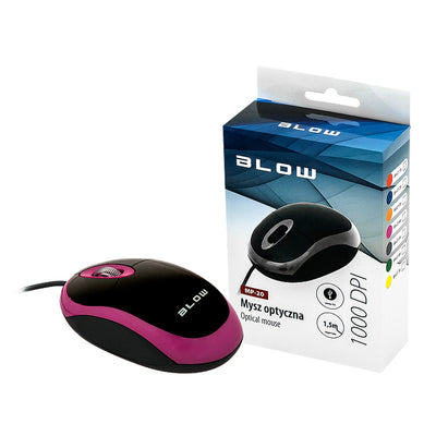 USB Optical Wired Mouse Blow MP-20 rose 1000 DPI