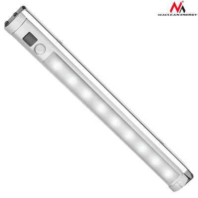 Maclean Energy MCE166 Luz LED debajo del estante con sensor de movimiento PIR inalámbrico con batería