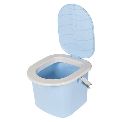BranQ 1305 mix Draagbaar toilet Camping Festival Reisdeksel Toeristenemmer met handgreep Buiten 15,5 l