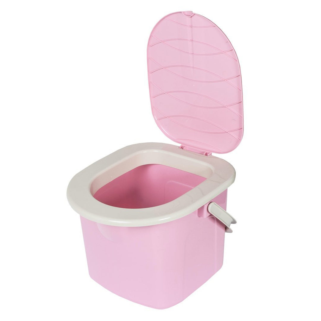 BranQ 1305 mix Portable Toilet Camping Festival Travel Lid Tourist Bucket Seat Handle Outdoor 15.5 L