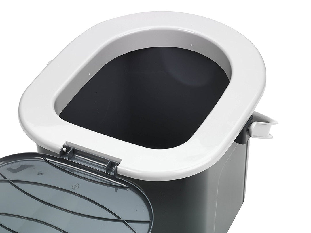 Branq 15.5L Portable Camping Toilet WC Loo Durable Travel Trip Festival Bucket Black