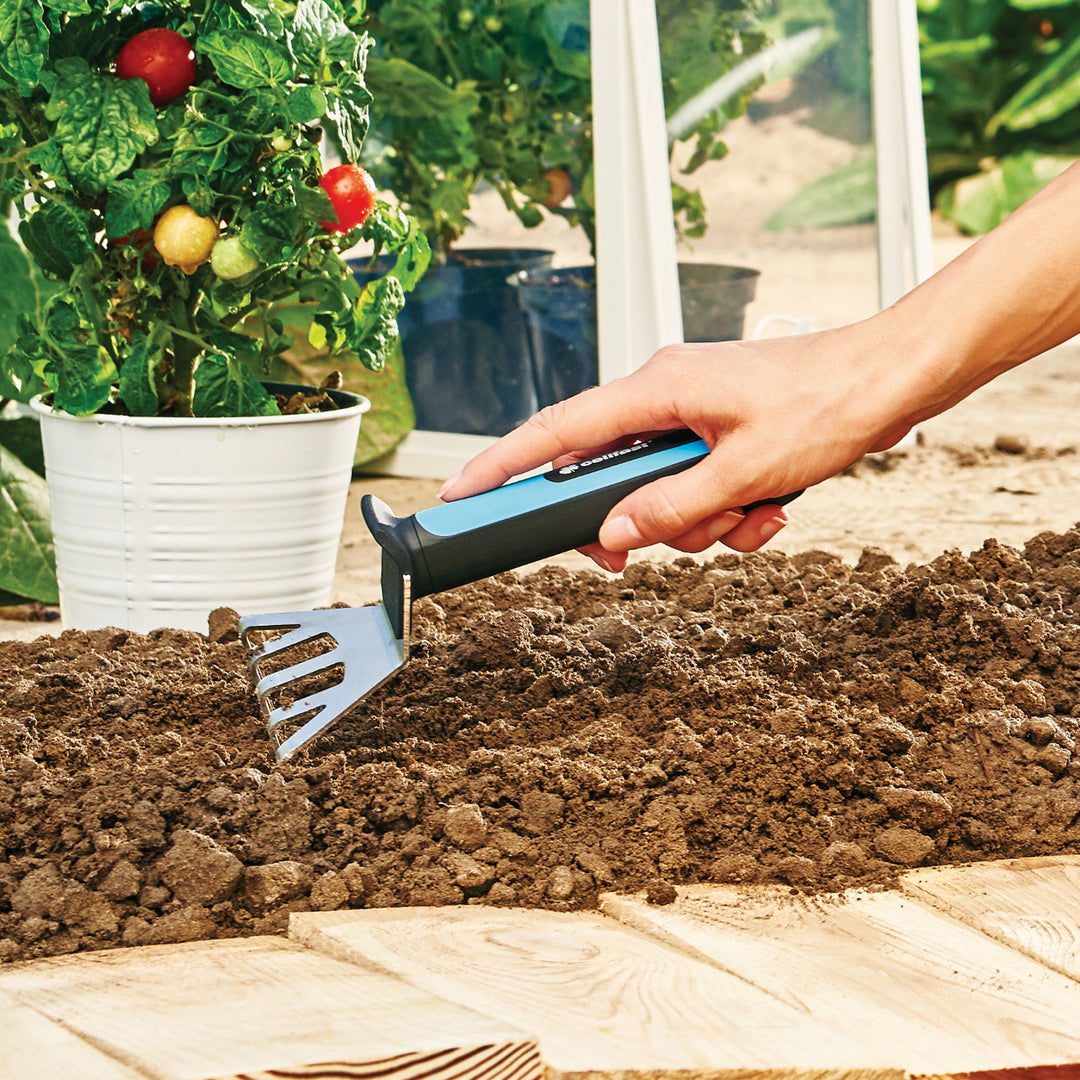 Cellfast Ergo Blumenrechen Handharken aus rostfreiem Stahl