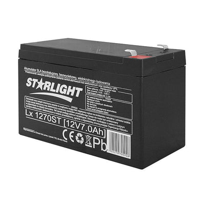 Batterie gel rechargeable LTC LX1270 12V 7Ah AGM au plomb sans entretien étanche