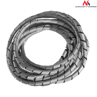 Organizer Silber Spirale für Kabel 5 mm.6 mm 3M