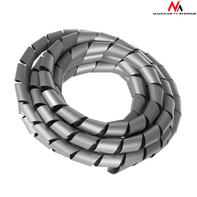 Maclean MCTV-687SCover voor kabels (20,4 * 22 mm) 3m Zilver spiraal