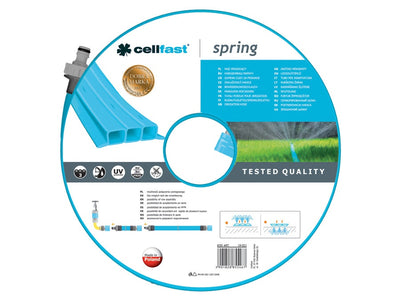 Cellfast 19-021 Tubo Flessibile per Acqua da Giardino per Irrigazione Resistente ai Raggi UV 1/2" 7,5 / 15m