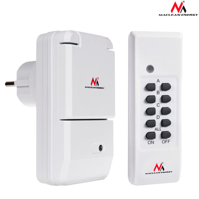 Stopcontact bediend door externe afstandsbediening Maclean Energy MCE158