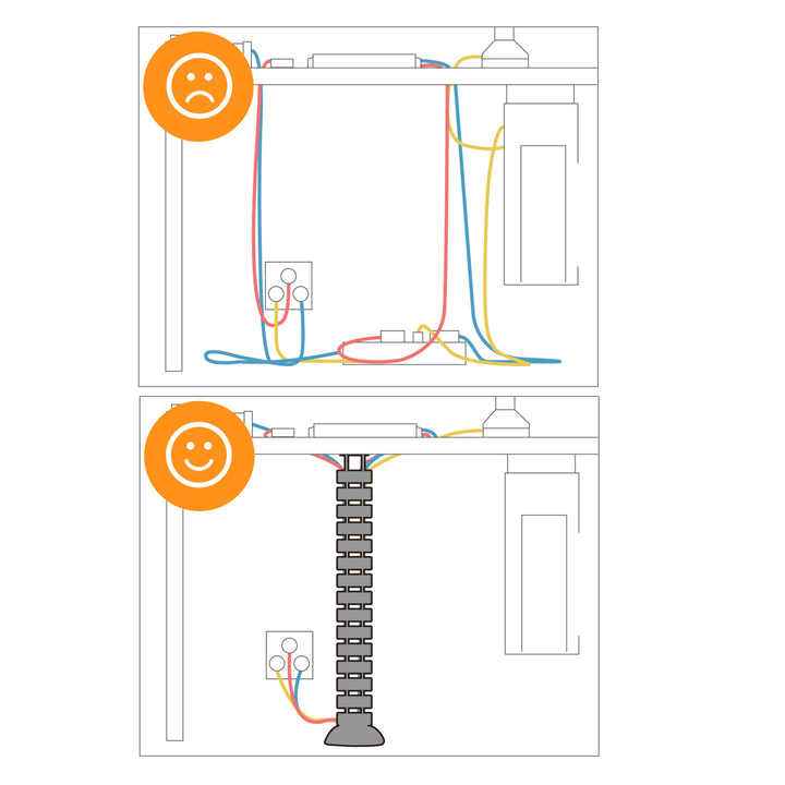 Kabelkanaal - organizer Maclean MC-768 Ideaal voor uw werkplek