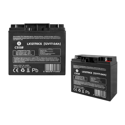 LAMEX LX12170 CSSB Gel-Batterie, 12 V, 17 Ah, verschiedene Verwendungsmöglichkeiten, universell