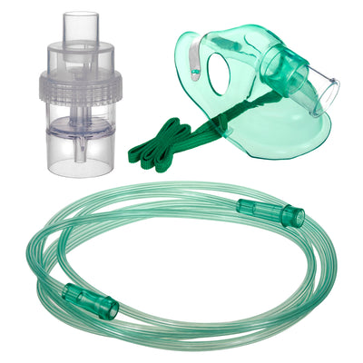 Elmarr Inhaler Accessories Replacement Set-Mask, Medicine Container, Tube, Size for Kids